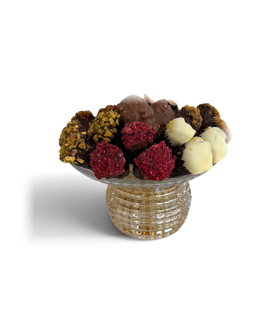 Coupe Cristal, dattes fourrées 400 g — création Taouil